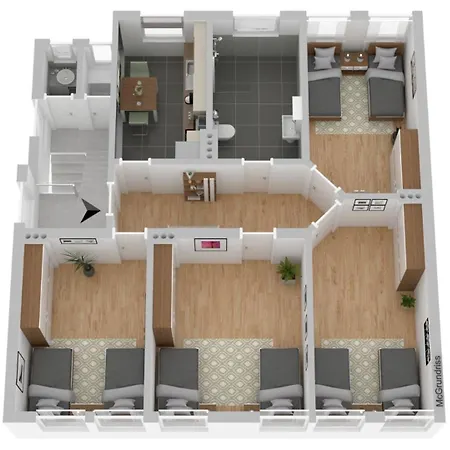 Modern - Wlan - Smart-tv - Kitchen - For Workers Apartamento